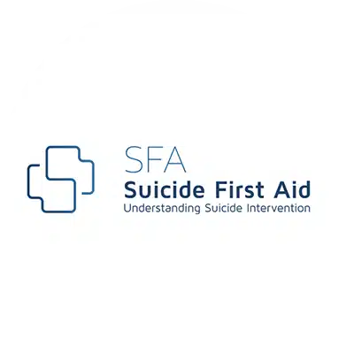 Suicide First Aid Logo in a white circle