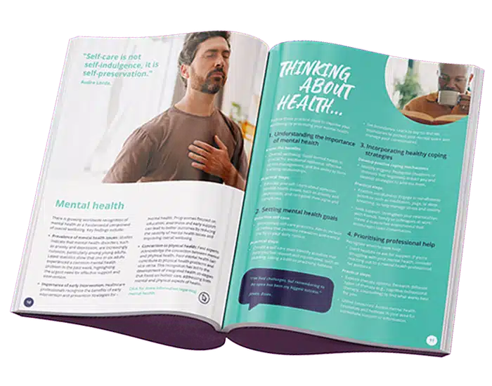 The New Leaf New You workbook open to show two pages