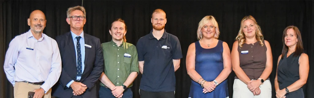 The New Leaf Health team posing for a photo at the New Leaf Health 30th Birthday Event