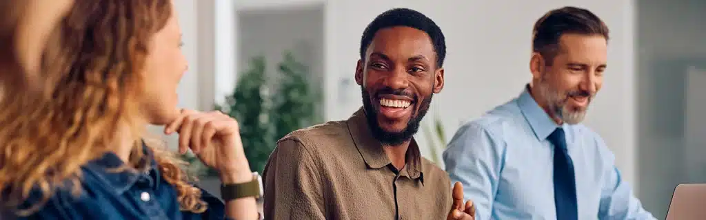 A manager using a workplace mental health framework to talk to a colleague