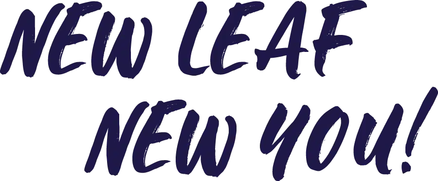 New Leaf New You Logo in Indigo